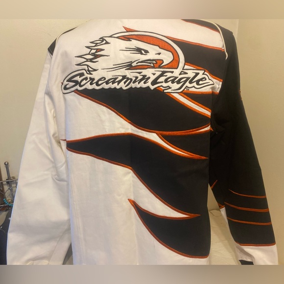 Harley Davidson Ladies 1W Racing Edition Screaming Eagle Jacket RARE RARE RARE! - Picture 11 of 14